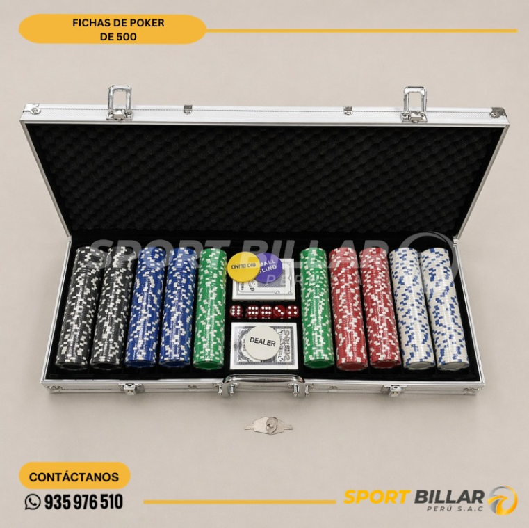MALETÍN POKER SET CON 500 - Imagen 2
