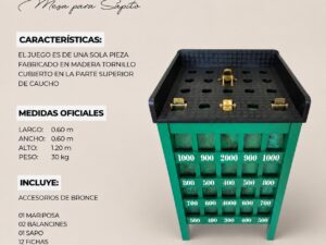 MESA DE SAPITO MODELO RAMBO TIPICO