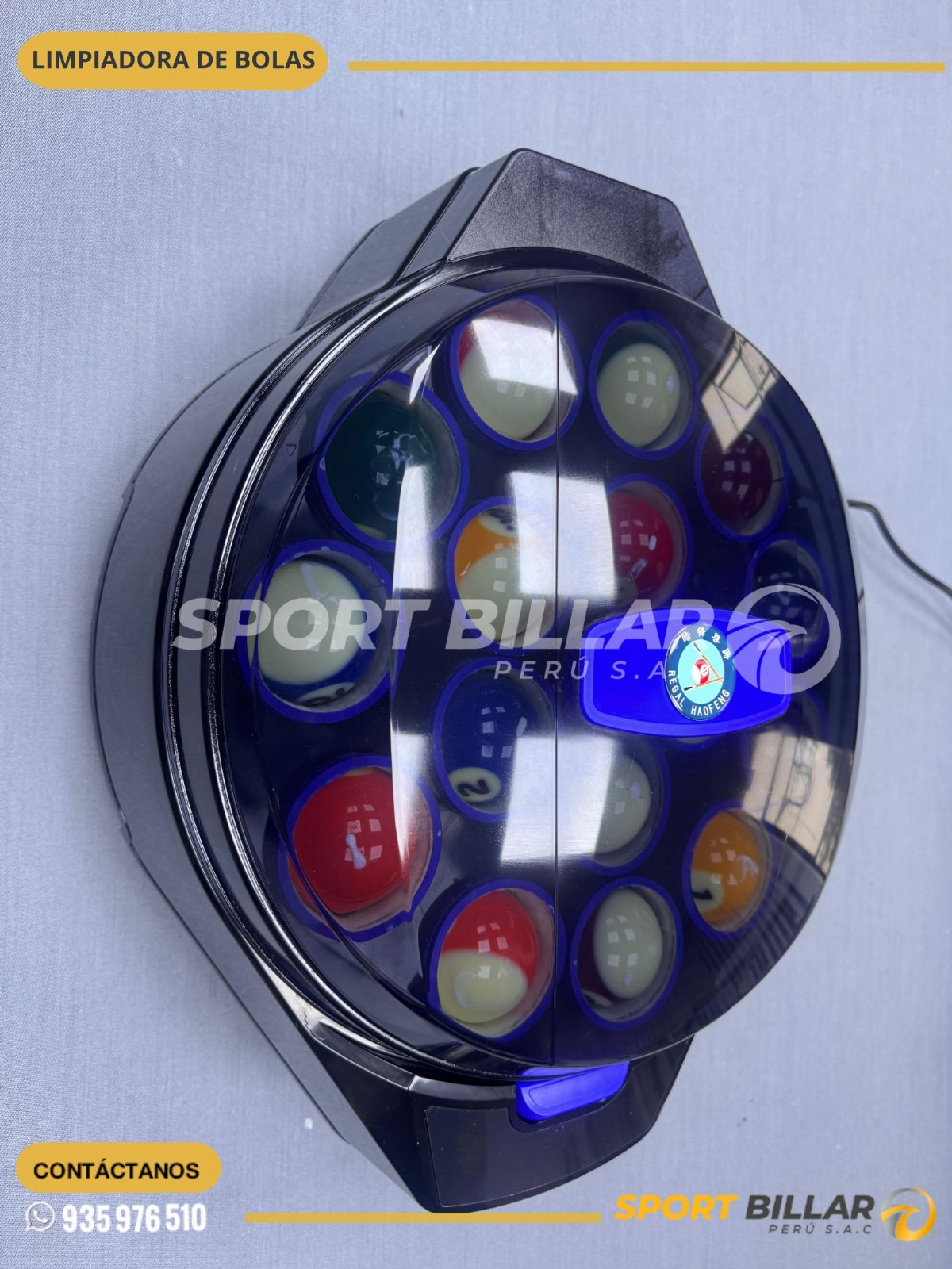 Lavadora y Pulidora de Bolas de Billar Automática - Imagen 2