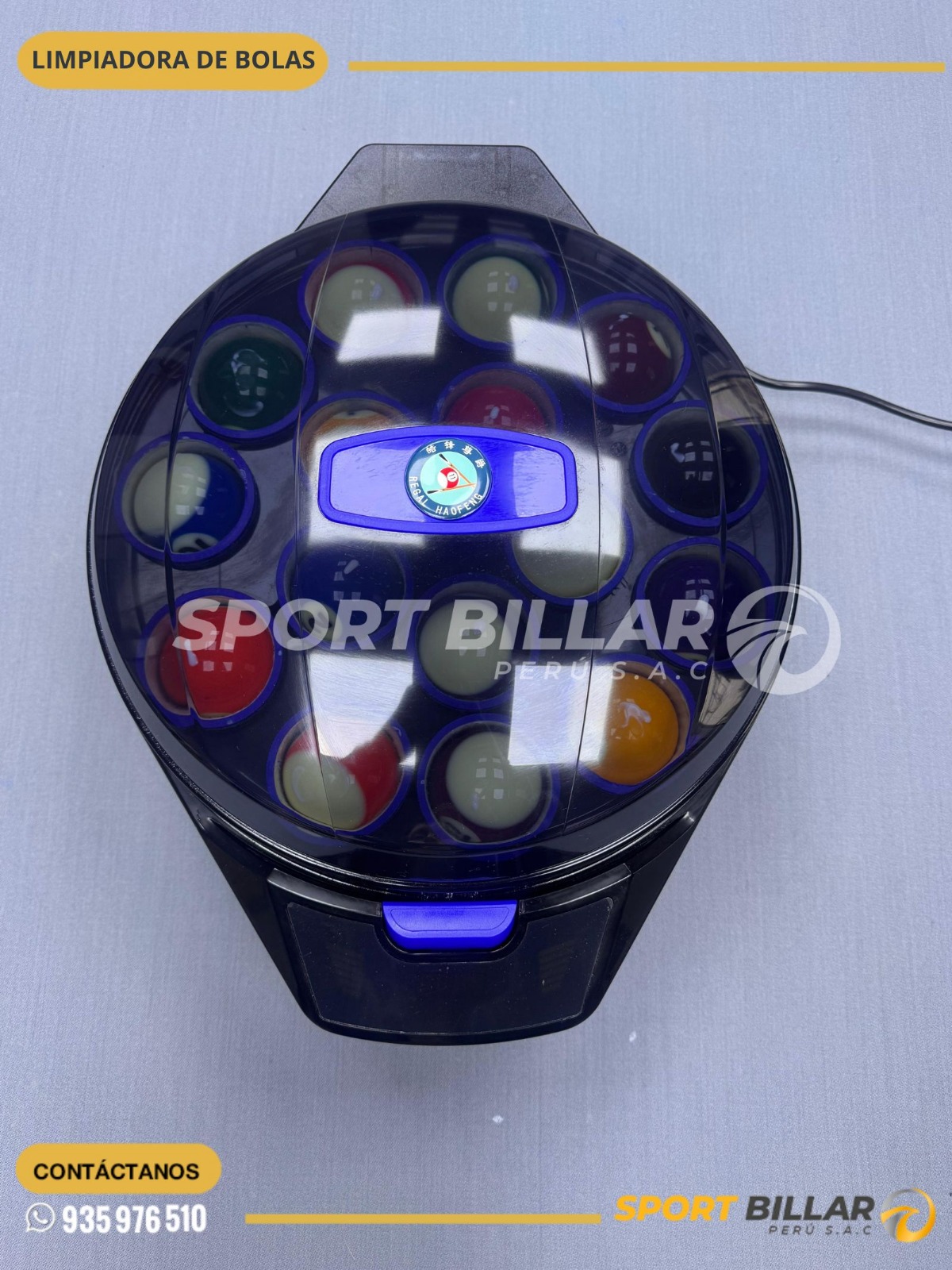 Lavadora y Pulidora de Bolas de Billar Automática - Imagen 3