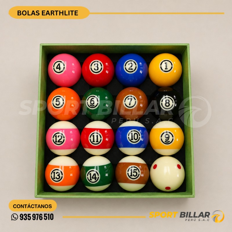 Juego de Bolas de Billar EARTHLITE - Imagen 2